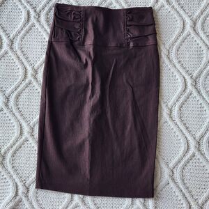 NWT Stylish Stretchy Pencil Skirt – Brown